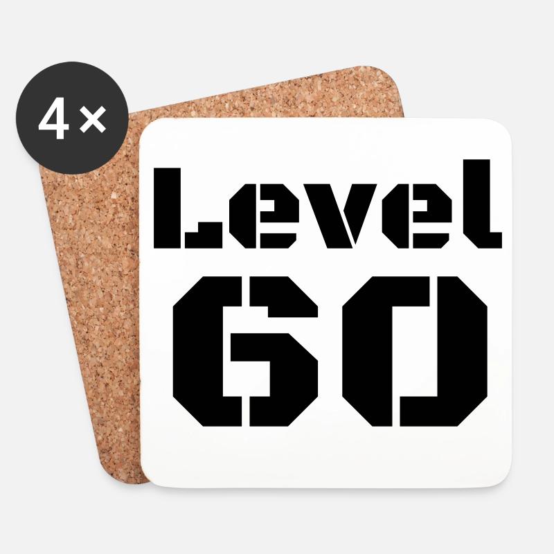 Level 60 - Untersetzer (4er-Set) - Weiß