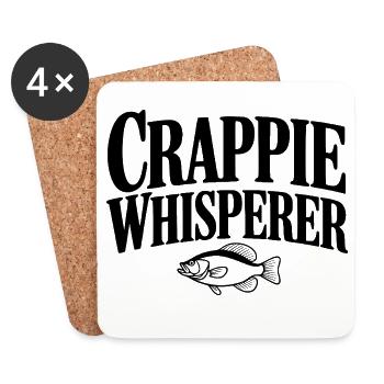 Crappie Whisperer - Untersetzer (4er-Set) - Weiß - Vorne