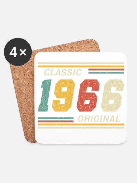 1966 - Classic original - Coasters (set of 4) - white