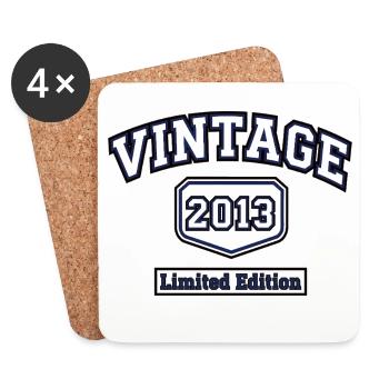 Vintage 2013 College Style Limited Edition - Coasters (set of 4) - white - Front