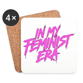 In my Feminist Era pink - Untersetzer (4er-Set) - Weiß - Vorne