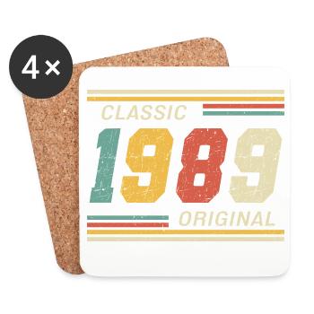 Classic 1989 original 1989 - Coasters (set of 4) - white - Front