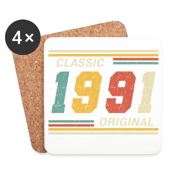 Classic 1991 original 1991 - Coasters (set of 4) - white - Front