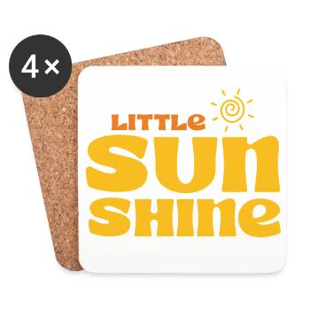 LITTLE SUNSHINE - Untersetzer (4er-Set) - Weiß - Vorne