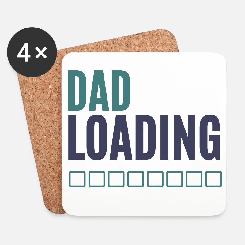 Dad Loading Fortschrittsanzeige - Untersetzer (4er-Set) - Weiß