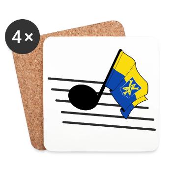 Zandvoort Music & Pride - Untersetzer (4er-Set) - Weiß - Vorne