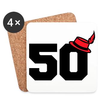 50 - Untersetzer (4er-Set) - Weiß - Vorne