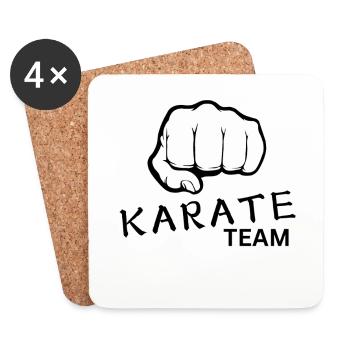 Karate team - Coasters (set of 4) - white - Front