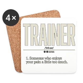 Personal Trainer Someone Who Fitness Enthusiast - Untersetzer (4er-Set) - Weiß - Vorne