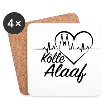 Kölle Alaaf - Untersetzer (4er-Set) - Weiß - Vorne