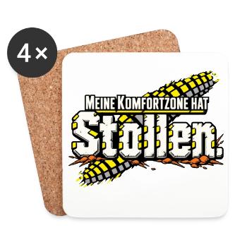 Motocross Enduro Offroad Motorradfahrer - Untersetzer (4er-Set) - Weiß - Vorne