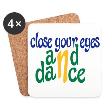 Funny gifts for dancers - Coasters (set of 4) - white - Front