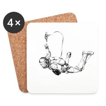 Skydiver - Coasters (set of 4) - white - Front