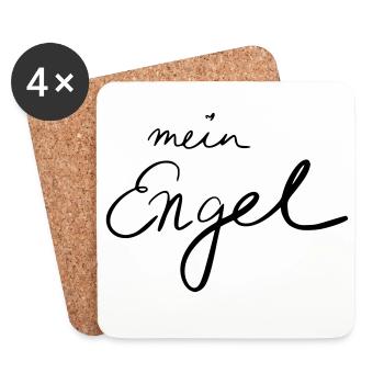 mein Engel - Untersetzer (4er-Set) - Weiß - Vorne