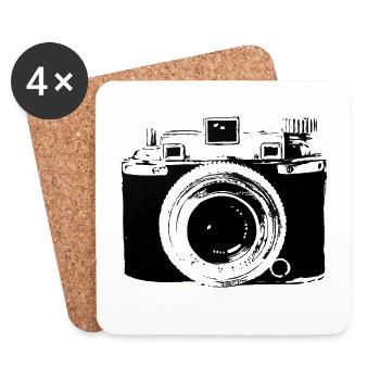 kamera fotografie fotograf - Untersetzer (4er-Set) - Weiß - Vorne