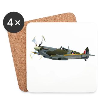 spitfire6 - Coasters (set of 4) - white - Front