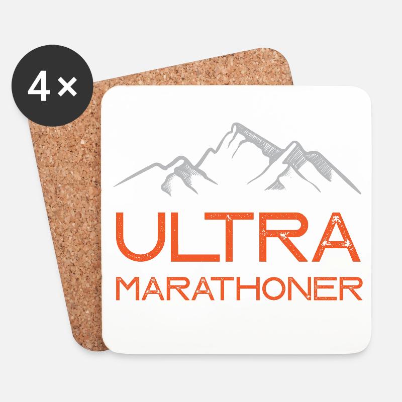 Ultra Marathoner - Untersetzer (4er-Set) - Weiß