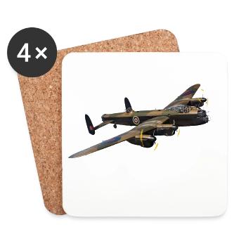 Avro Lancaster - Dessous de verre (lot de 4) - blanc - Devant