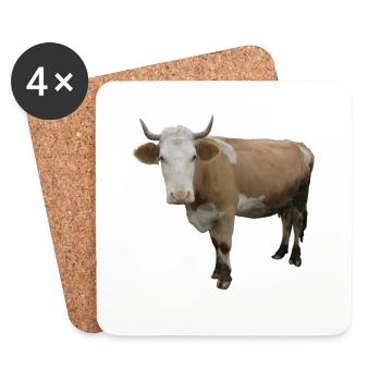 Cow - Coasters (set of 4) - white - Front