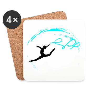 Gymnastics rythmiques - Dessous de verre (lot de 4) - blanc - Devant