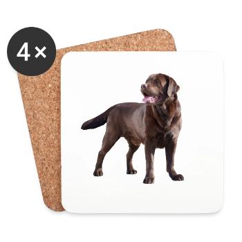 Labrador - Untersetzer (4er-Set) - Weiß - Vorne