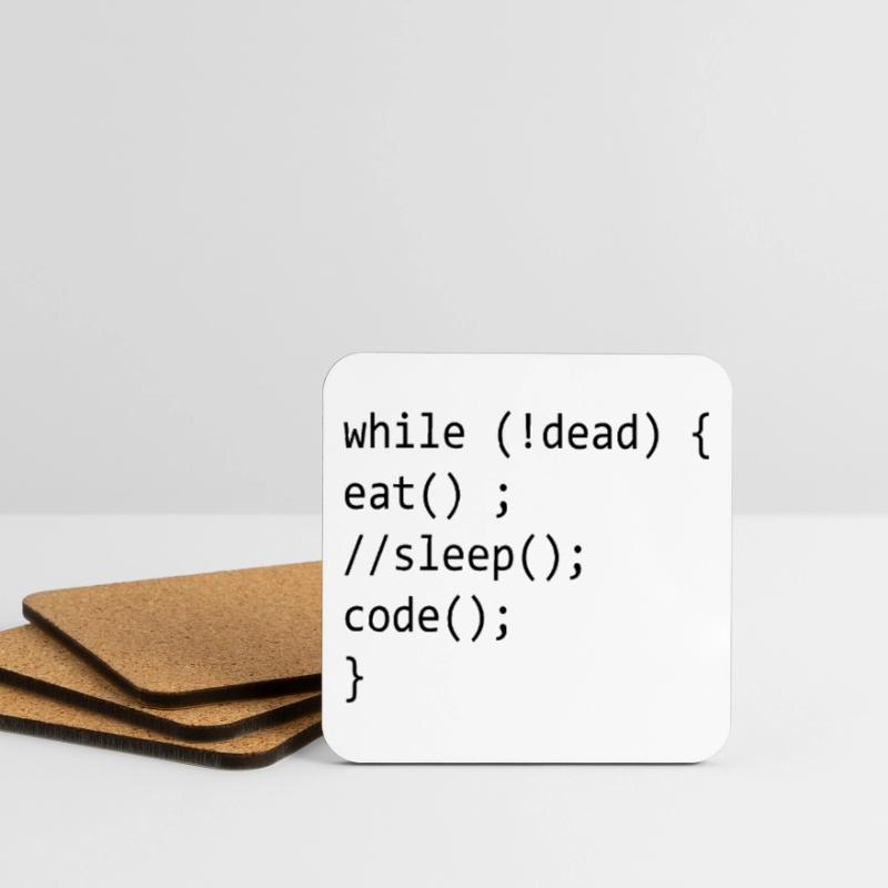 Code Admin Informatik Nerd Programming Untersetzer (4er-Set)