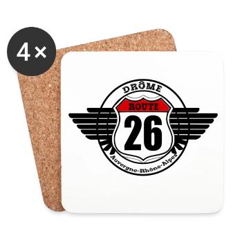 LA ROUTE 26 - Dessous de verre (lot de 4) - blanc - Devant