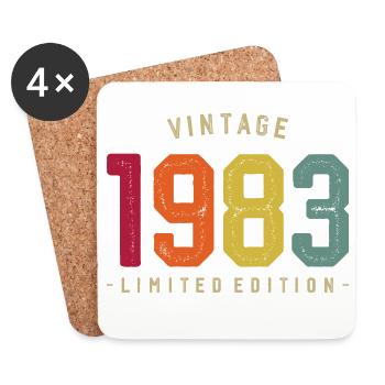 1983 Vintage Edition - Coasters (set of 4) - white - Front
