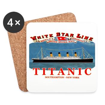 TITANIC CREATION Louis RUNEMBERG © Adagp - Dessous de verre (lot de 4) - blanc - Devant