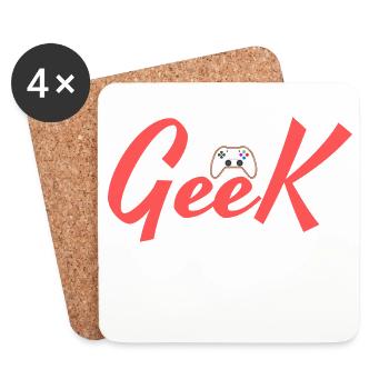 Future Geek Papa - Coasters (set of 4) - white - Front