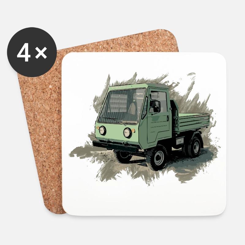 MultiCar M24 - Untersetzer (4er-Set) - Weiß
