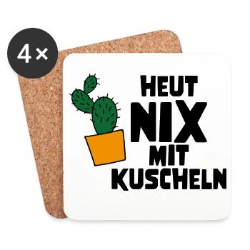 Kuscheln - Untersetzer (4er-Set) - Weiß - Vorne
