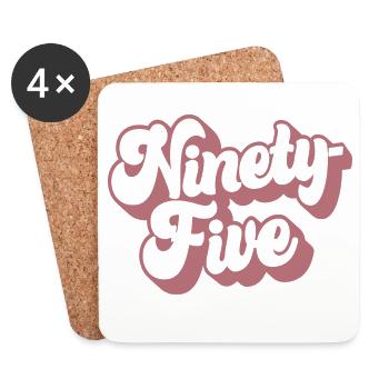 Ninety-five 95th Birthday Women Her 95 Years Old - Coasters (set of 4) - white - Front
