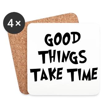 GOOD THINKS - Dessous de verre (lot de 4) - blanc - Devant