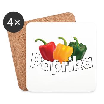 PAPRIKA - Untersetzer (4er-Set) - Weiß - Vorne