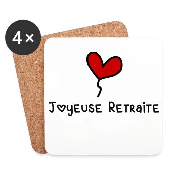 RETIREMENT - Coasters (set of 4) - white - Front