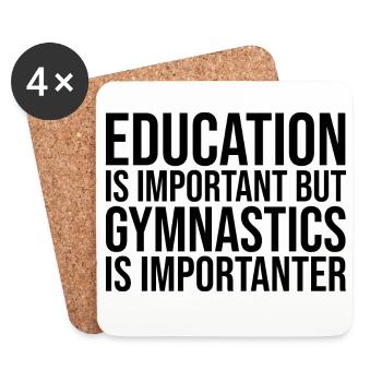 Gymnastics - Coasters (set of 4) - white - Front