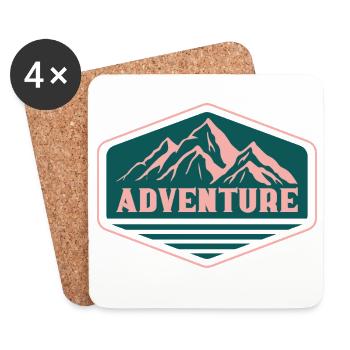 Adventure - Coasters (set of 4) - white - Front