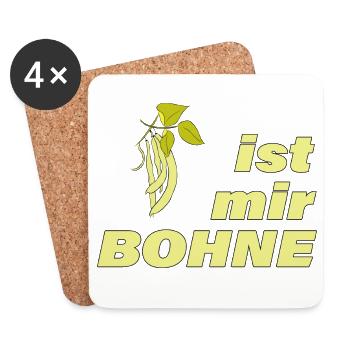 BEAN - Coasters (set of 4) - white - Front