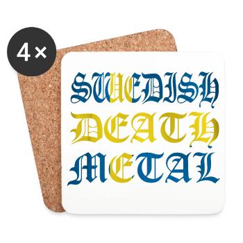 swedish death - Coasters (set of 4) - white - Front