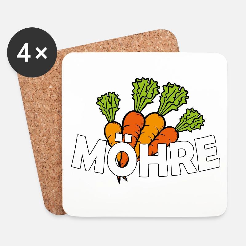 MÖHRE - Untersetzer (4er-Set) - Weiß