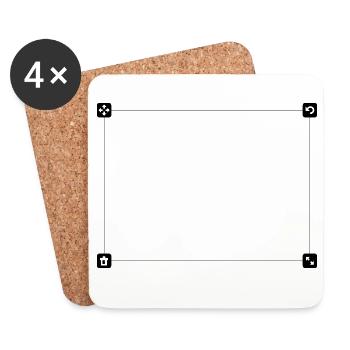 Motif field - Coasters (set of 4) - white - Front