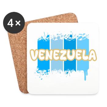 Venezuela - Untersetzer (4er-Set) - Weiß - Vorne