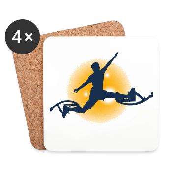 Boking Silhouette - Coasters (set of 4) - white - Front