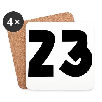 23 - Coasters (set of 4) - white - Front