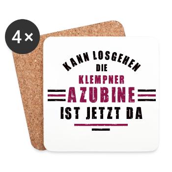 Trainee Plumber Apprenticeship Training Plumber - Coasters (set of 4) - white - Front