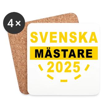 Swedish Champions 2025 - Coasters (set of 4) - white - Front