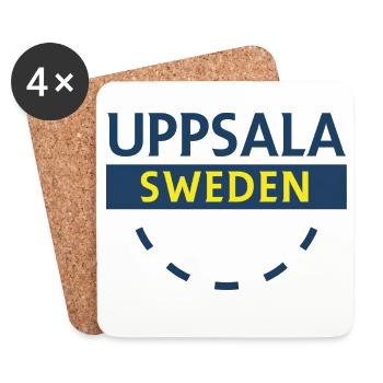 Uppsala Logotype Sweden - Coasters (set of 4) - white - Front