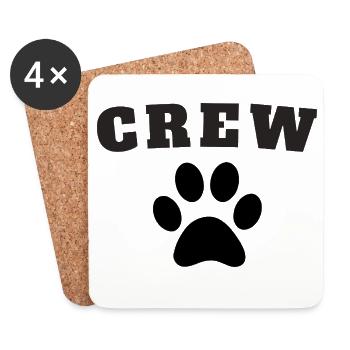 Crew Dog - Untersetzer (4er-Set) - Weiß - Vorne