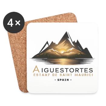 Gift Aigüestortes Estanys Sant Maurici Pyrenees - Untersetzer (4er-Set) - Weiß - Vorne